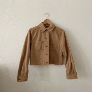 Wilfred Free cropped tan cotton jacket